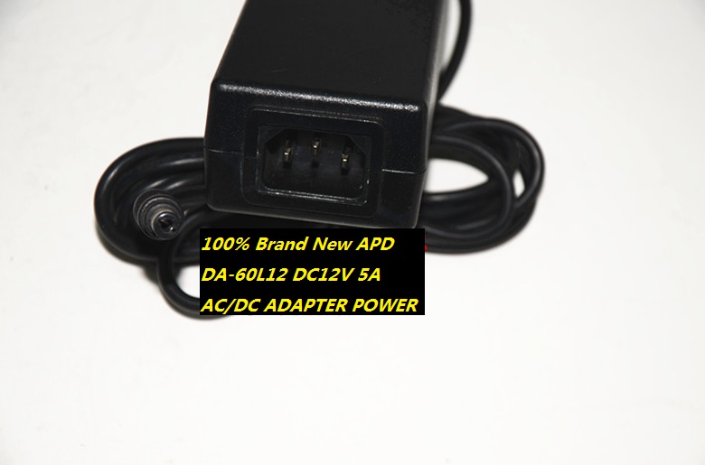100% Brand New APD DA-60L12 DC12V 5A AC/DC ADAPTER 6.0*3.0 POWER SUPPLY